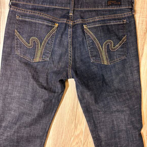 7 For All Mankind Anniversary Nic Nac 109 Stretch Low-Rise Stretch Flare - 32 - Picture 10 of 13